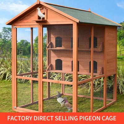 China Outdoor Windproof Pigeon Cage Pigeon Loft House Shed Birdcage Solid Wood Rainproof Anti Corrosive Breeding for sale