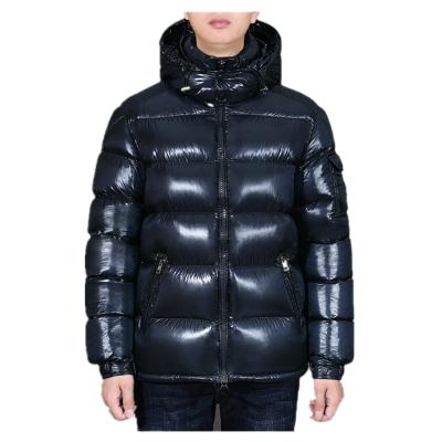 China Breathable High Quality Black Couples Hooded Bubble Stripper Coat Men for sale