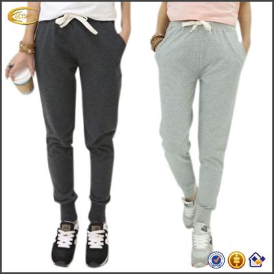 China Anti-pilling Ecoach Wholesale OEM Loose Fleece Long Striping Elastic Waist Women Winter Warm Casual Jogger Pants for sale