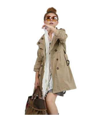 China 2020 Half Sleeve Anti-Shrink Waisted Long Lady Casual Fashion Coat for sale