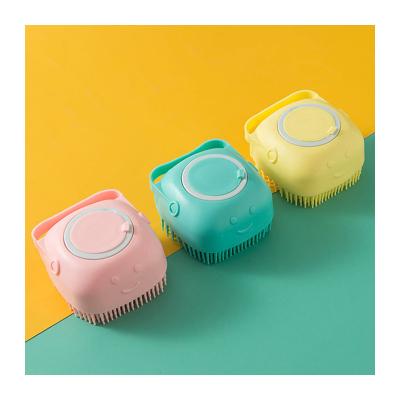 China Sustainable New Design Best Quality Scalp Massager Baby Natural Silicone Wash Brush Custom Plastic Shampoo Hair Brush for sale