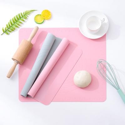 China Durable Universal Large Scale Kitchen Mat and Dough Color Rolling Non-Stick Non-Stick Baking Pure Silicone Kneading FondantMAT Pad for sale