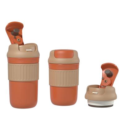 China Wholesale PORTABLE Coffee Mug Cup With Lid Office Travel Coffee Tea Thermal Mug Insulated Stainless Steel Thermos Coffee Mugs 2022 for sale