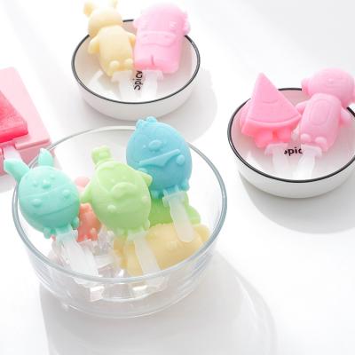 China 2022 New Design Summer Silicone Ice Lolly Molds Cute Viable High Quality Top Selling DIY Ice Cream Mold for sale