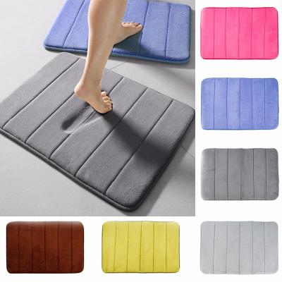 China Viable Hot Sale Memory Foam Absorbent Bath Mat Non Slip Quick Dry Bath Mat Bath Rugs Memory Mat for sale