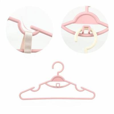 China Multi-functional plastic 360 degree rotation cloth hanger dry and wet dual-use hanger, household adult non-slip clothes hanger with clips for sale