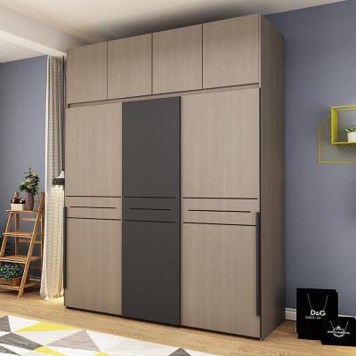 China Customized luxury modern sliding cube bedroom almirah wardrobe closet durable designs for sale