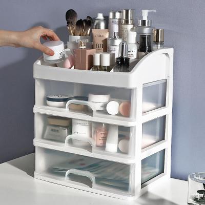 China Wholesale Durable Luxury Minimalist Makeup Boxes Organizer Storage Plastic for sale