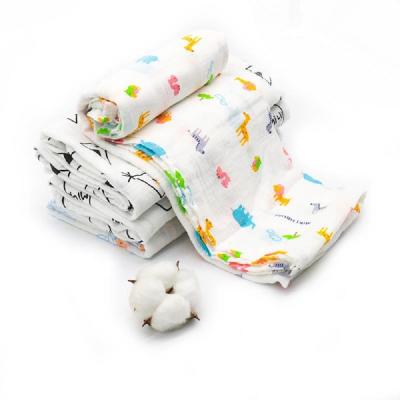 China Anti dust mite cotton kids knitted fiber bamboo muslin organic soft wrap baby picnic blanket for sale