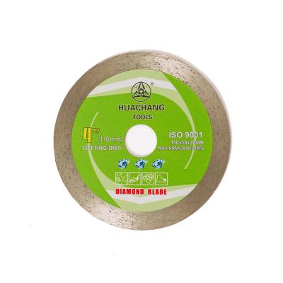 China 4.3inch 110mmx20mmx1.2mm Ononderbroken Natte Droog van Rim Diamond Blade For Ceramic Tile Te koop