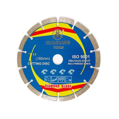 China 180×1.6/2.2×10×22.23×14T Concrete Cutting Wheel For Grinder 180mm Diamond Tile Cutting Blade for sale