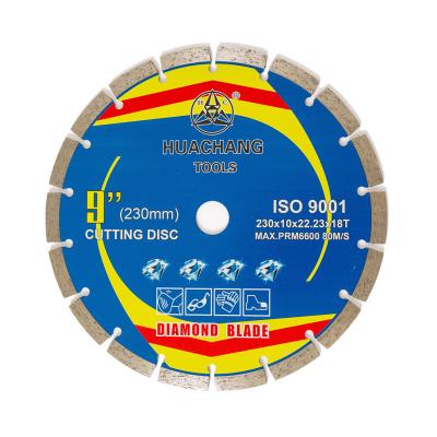 Chine mortier de coupure concret de la broyeur 230mm du disque 9inch de 230mm ratissant la lame à vendre