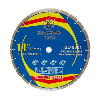 Chine 14 pouces Diamond Concrete Saw Blade 350mm Diamond Cutting Disc For Metal à vendre