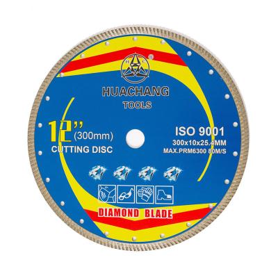 China Porzellan Diamond Blade For Cutting Porcelain 12inch 300mm deckt gebohrte 25.4mm mit Ziegeln zu verkaufen