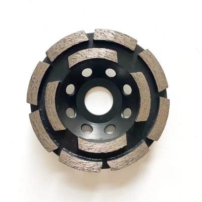 China 105mm 4 Double Row Diamond Cup Wheel Grinding For Concrete Huachang Tools for sale