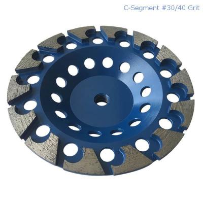 China 180mm Laser Welded Segmented Diamond Grinding Cup Wheel For Concrete , Stone, Building Material for sale