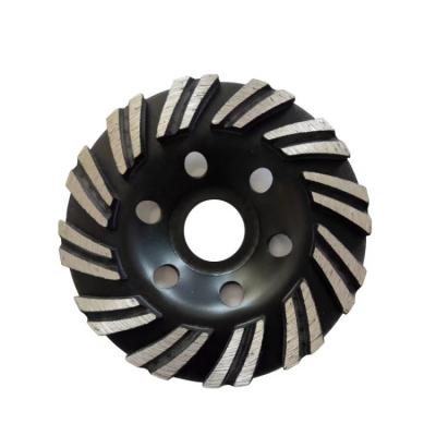 China 35mm 7-Inch Segmented Diamond Cup Grinding Wheel For Concrete for sale