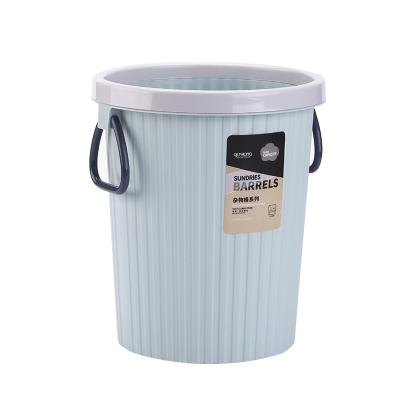 China Sustainable Single Color 13L Household Round Large Plastic Trash Can For Home for sale