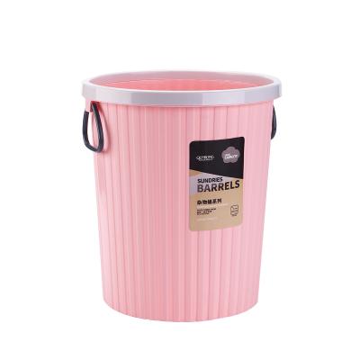 China Sustainable Hot Selling Round Color Simple Restaurant Garbage Plastic Trash Bin for sale