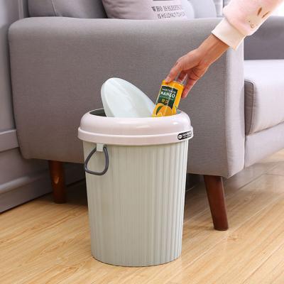 China Sustainable Single Color Kitchen Plastic Waste Bins With Lids for sale