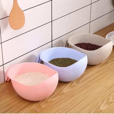 China Sustainable Vegetables Fruit Strainer Tools Kitchen Washing Plastic Drain Basket for sale