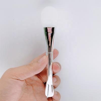 China High Quality Cosmetic Facial Mask Applicator Brush Makeup Brush Smudge Brush Soft Silicone Face Mask Brush for sale