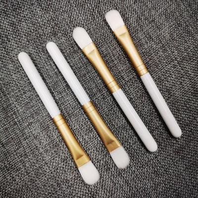 China Angular Blush 2021 New Mini White Handle Eye Shadow Brush Custom Logo High Quality Professional Makeup Brush for sale