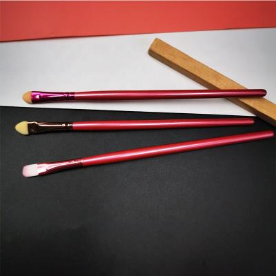 China Nylon Eyeshadow Sponge Sponge Blending Wool Eye Brush Eye Makeup Tool Cheap Long Brush Wooden Handle for sale