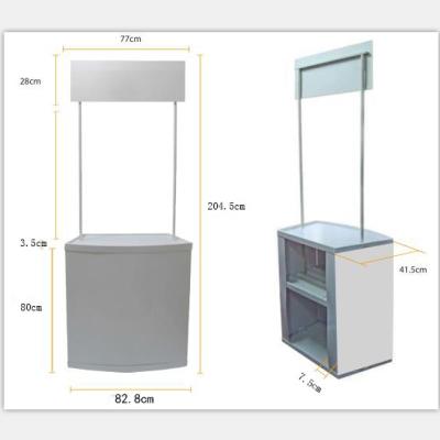 China High quality advertising promotion and promtion table for exhibition with PP or ABS material for sale