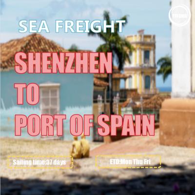 China CIF FOB Sea Freight China To Spain Port Trinidad Tobago Worldwide Cargo Shipping for sale