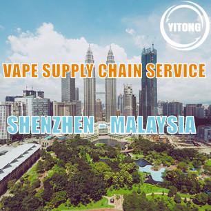 China Shenzhen al servicio de carga de la cadena de suministro de Malasia Vape con el etiquetado que embala en venta