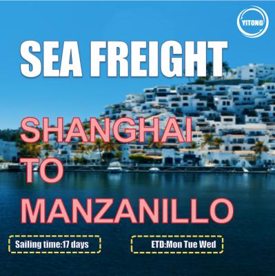 China Direct Sailing NVOCC International Sea Freight From Shanghai To Manzanillo Mexico for sale