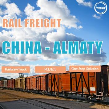 Cina Guangzhou Zhengzhou China to Almaty Kazakhstan International Rail Freight Service in vendita