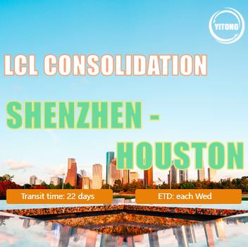 Cina 20-25 trasporto internazionale di giorni LCL da Shenzhen a Houston Competitive Rate in vendita