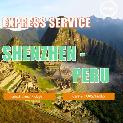 China International Courier Express Service from Shenzhen China to Peru for sale