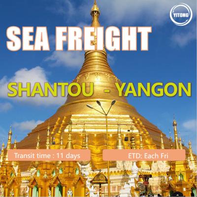 China Container Shipping Transportation Ocean Forwarder Sea Freight fm China to Yangon, Myanmar for sale