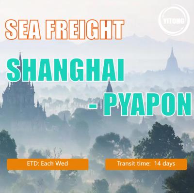 China Fast Shipping Professionele FCL LCL Zeevrachtvervoerder van China naar Myanmar Te koop