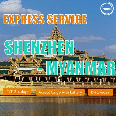 China Express Door to Door Fast Cheaper Train Freight From China to Myanmar Te koop