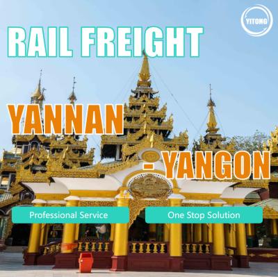 China Rail Freight for Bulk and FCL Both From China To Myanmar for sale