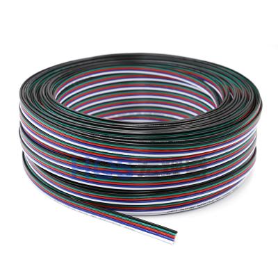 中国 RGB heating cable 4p 5p 6p 7p 8p 22awg 20awg 18awg 16awg led lighting extension line tinne copper wire 販売のため