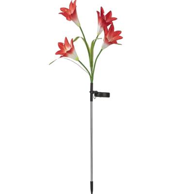 China LED Solar Lily 4 Head Lamp Lawn Festival Induction Lamp Yard Decoration Outdoor Lamp 45*11*10cm (Three) for sale