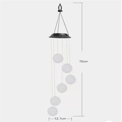 China Solar Chime Lamp Wind Ball PVC Rice Hanging Lamp is used for park decoration for sale