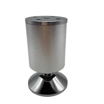 China Modern Simple Furniture Leg Aluminum Alloy Bathroom Cabinet Feet Sand Silver Finish for sale