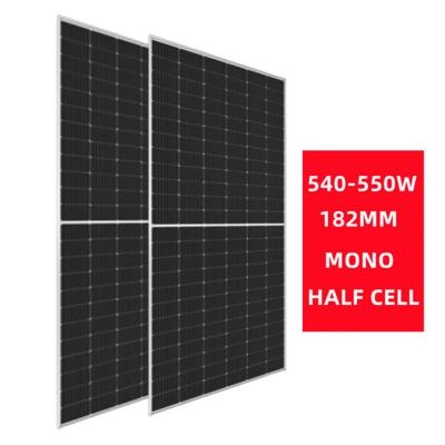 China Factory price perc solar panel 550W 540W 545W solar power 144 cells solar PV module in Europe market 182mmx182mm for sale