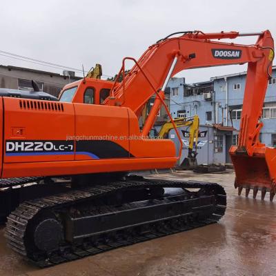 China Almost new Daewooo dh220 dh220lc-7 dooosan 22 tons used crawler excavator 1.2MÂ ³ for sale