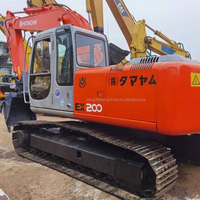 China 20 ton used hitachii ex200-3 200 ex crawler excavator digger with low hours in stock with good price 0.8m² ³ for sale