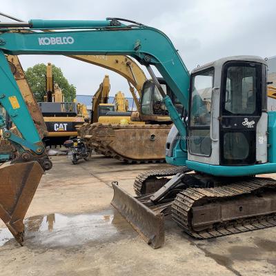 China japan kobellco-mini small excavator kobellco75 used 7 tons ready to work SK75 SK75SR SK75-8 0.28MÂ ³ for sale