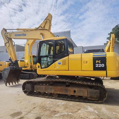 China Used Heavy Equipment Excavators 22tons Pc220-7 Crawler Walking Excavator With Hammer 1.2M™ ³ for sale