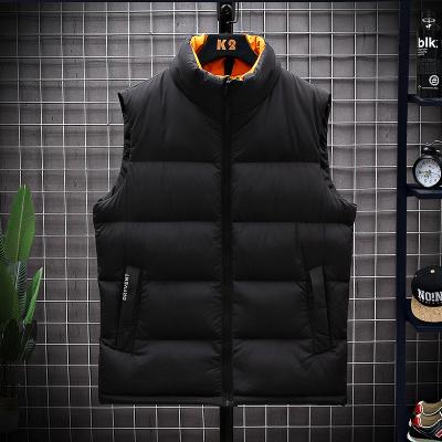 China Anti-Wrinkle Brand Logo Custom 100% Polyester Shell And 100% Polyester Coating Padding Men Stripper Jacket Casual Breathable Warm Vest for sale