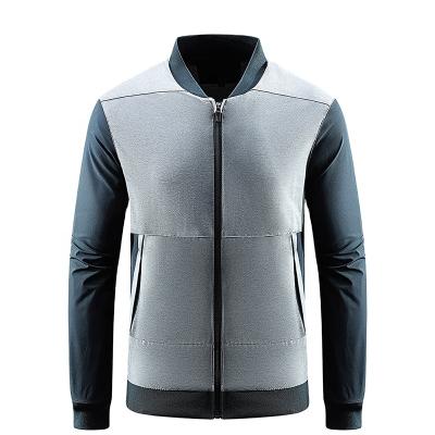 China QUICK DRY Spring and Autumn Wholesale Casual& Thin Elastic Men's Baseball Jacket Collar Jacket Jacket for sale